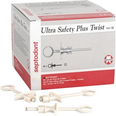 Ultra Safety Plus Twist XL Single Use Handle – White - Septodont