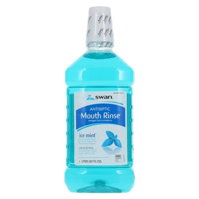 SWAN® Blue Mint Mouthwash, 1.0 Liter - Cumberland 