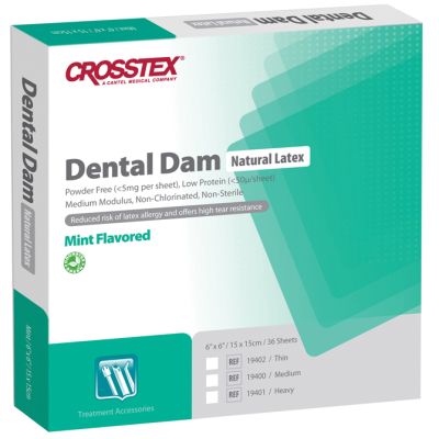 Latex Dental Dam – Mint Flavored - Crosstex 