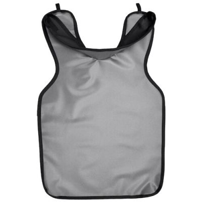 Cling Shield Adult Aprons Protectall Apron w/ Collar, 22 1/4" x 24 1/4", Grey, 24GREY