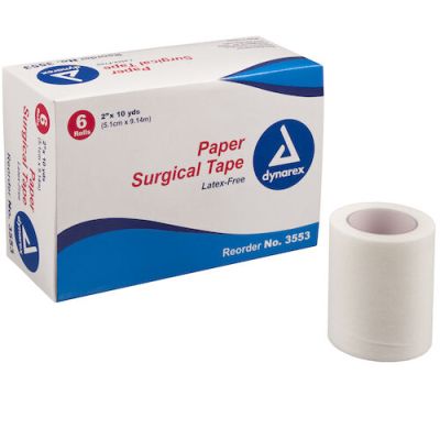 Paper Surgical Tape, 10 yds, 12/Box - Dynarex