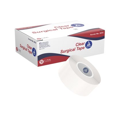 Clear Surgical Tape, 1" x 10 yds, 12/Bx - Dynarex 