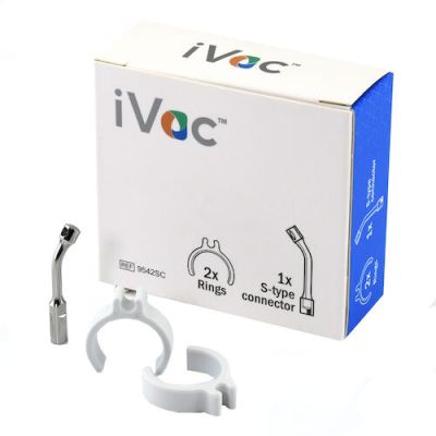 iVac™ S-type Piezo Connector with 2 rings, 1/pk - Pac-Dent