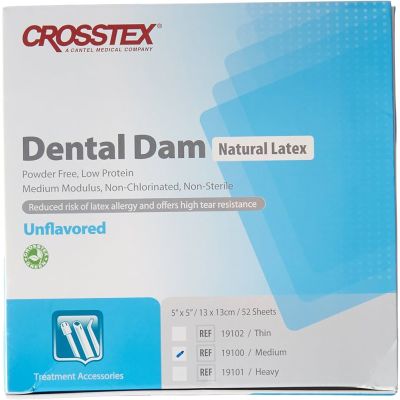 Latex Dental Dam – Unflavored - Crosstex