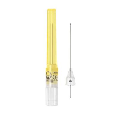  Septoject Needles 27 Ga Long, Yellow, 100/Box, 01-N1272 -  Septodont