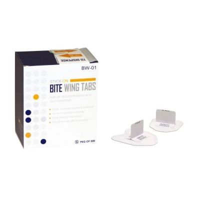 X-ray Bite Wing Tabs Self-Adhesive 500/bx - PacDent 