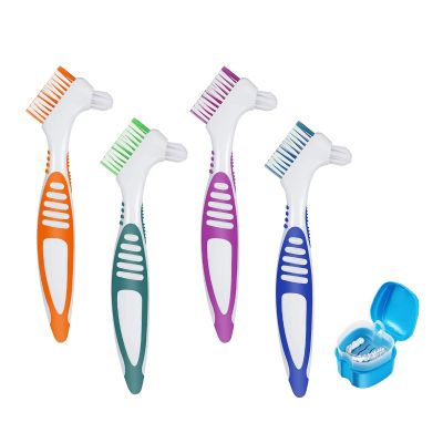 Premium Denture Toothbrushes, 4/Pk -  AmeriCan Goods 