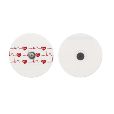 Bio ProTech ECG 50/Pack Disposable Monitoring Electrodes Dia. 55mm Round, Pe Foam, Solid Adhesive Gel