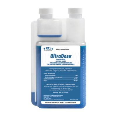 Ultradose® Germicidal Ultrasonic Cleaner Concentrate, 16 oz Bottle - L & R 