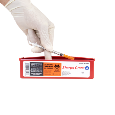 Sharps Crate Puncture-resistant Container - Dynarex