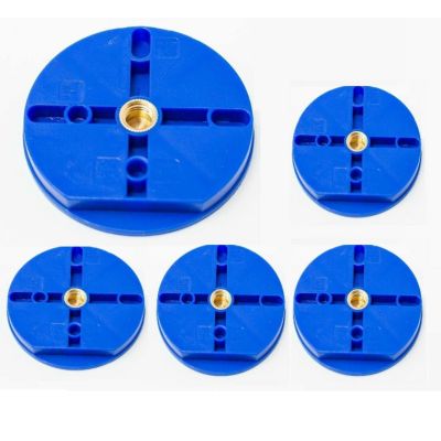 Round Ariculating Mounting Plates, Blue, 20/Bg - AmeriCan Goods 