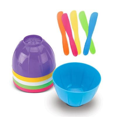 Neon Mixing Bowls & Spatulas, 6/pk - AmeriCan Goods