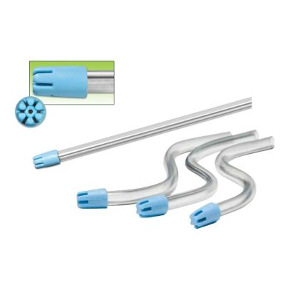 Saliva Ejectors Clear Body Blue Tip, 100/Pk - SafeDent 